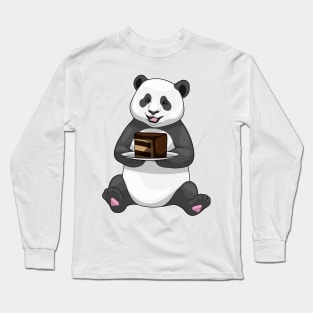 Panda Birthday Cake Long Sleeve T-Shirt